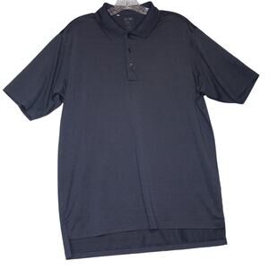 Adidas Climalite Polyester Golf Polo Shirt‎ Men Size Small Navy with White Logo